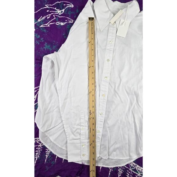 Alexa Chung for Madewell Womens Button-Up Shirt Eyelet White XL NWT - Picture 8 of 11